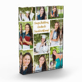 Gefeliciteerd Afgestudeerde Collage Modern Cadeau Fotoblokken (Links)
