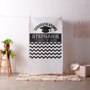 Gefeliciteerd Afgestudeerde Foto Achtergrond Afstu Stof