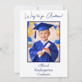 Gefeliciteerd Afgestudeerde Foto Kaart (Voorkant)