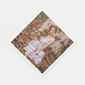 Gefeliciteerd Afgestudeerde Foto Servet (Hoek)