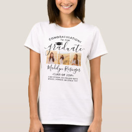 Gefeliciteerd Afgestudeerde Fotosamengestelde Afst Tri-Blend Shirt
