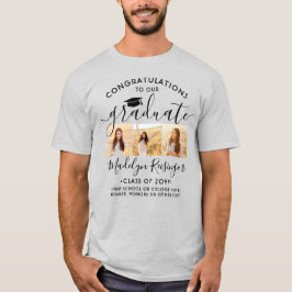 Gefeliciteerd Afgestudeerde Fotosamenstelling Afst T-shirt