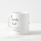 Gefeliciteerd Afgestudeerde Gepersonaliseerde Afst Koffiemok (Voorkant links)
