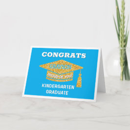 Gefeliciteerd afgestudeerde kleuter kaart