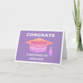 Gefeliciteerd afgestudeerde kleuter kaart (Voorkant)