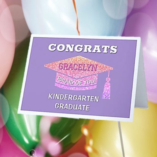 Gefeliciteerd afgestudeerde kleuter kaart