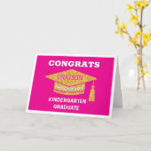 Gefeliciteerd afgestudeerde kleuter kaart (Gele Bloem)