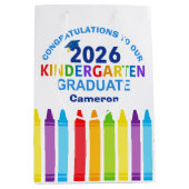 Gefeliciteerd afgestudeerde kleuterschool aangepas medium cadeauzakje (Voorkant)
