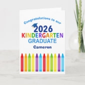 Gefeliciteerd afgestudeerde kleuterschool Aanpasba Kaart (Voorkant)