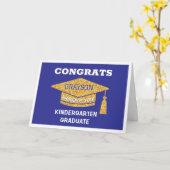 Gefeliciteerd afgestudeerde kleuterschool kaart (Gele Bloem)