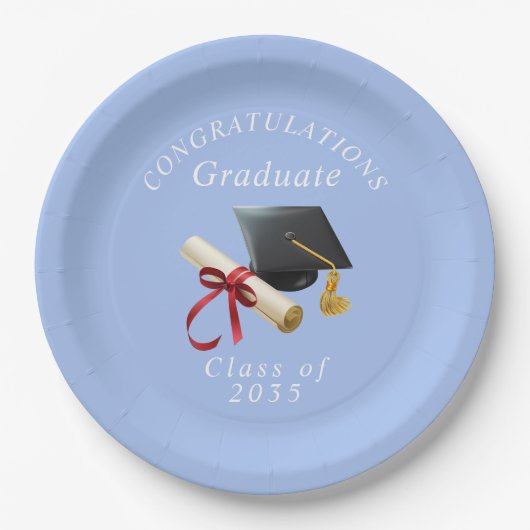 Gefeliciteerd Afgestudeerde Mortel Bord Diploma (Voorkant)