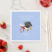 Gefeliciteerd Afgestudeerde Mortel Bord Diploma Servet (Insitu)