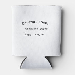 Gefeliciteerd afgestudeerde naam klas van 20XX typ Blikjeskoeler