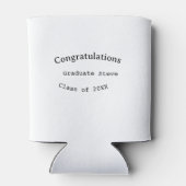 Gefeliciteerd afgestudeerde naam klas van 20XX typ Blikjeskoeler (Achterkant)