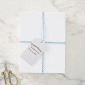 Gefeliciteerd afgestudeerde naam klas van 20XX typ Cadeaulabel (Met Touw)