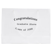Gefeliciteerd afgestudeerde naam klas van 20XX typ Groot Cadeauzakje (Achterkant)
