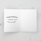 Gefeliciteerd afgestudeerde naam klas van 20XX typ Kaart (Binnen)