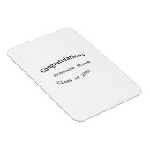 Gefeliciteerd afgestudeerde naam klas van 20XX typ Magneet (Rechterzijde)