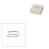 Gefeliciteerd afgestudeerde naam klas van 20XX typ Rubberstempel (Gestempeld)