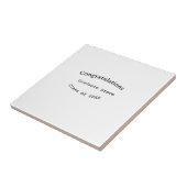 Gefeliciteerd afgestudeerde naam klas van 20XX typ Tegeltje (Zijkant)