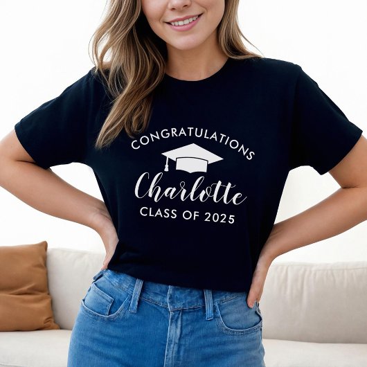 Gefeliciteerd Afgestudeerde Naam Lichting 2026 T-shirt