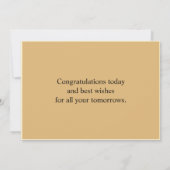 Gefeliciteerd Afgestudeerde Naam Script Afstuderen Kaart (Achterkant)