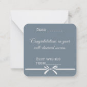 Gefeliciteerd Afgestudeerde  Notitiekaartje (Achterkant)