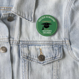 Gefeliciteerd Afgestudeerde! Op maat gemaakt diplo Ronde Button 5,7 Cm