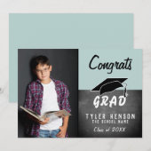 Gefeliciteerd Afgestudeerde Schoolbord Foto Afstud (Voorkant / Achterkant)