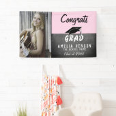 Gefeliciteerd Afgestudeerde Schoolbord Foto Afstud Spandoek (Insitu)