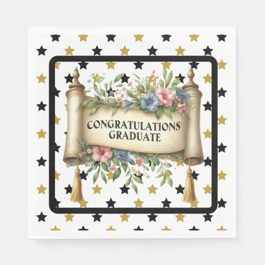 Gefeliciteerd Afgestudeerde Servet (Voorkant)