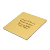 Gefeliciteerd afgestudeerde voeg schoolnaam toe ee tegeltje (Zijkant)
