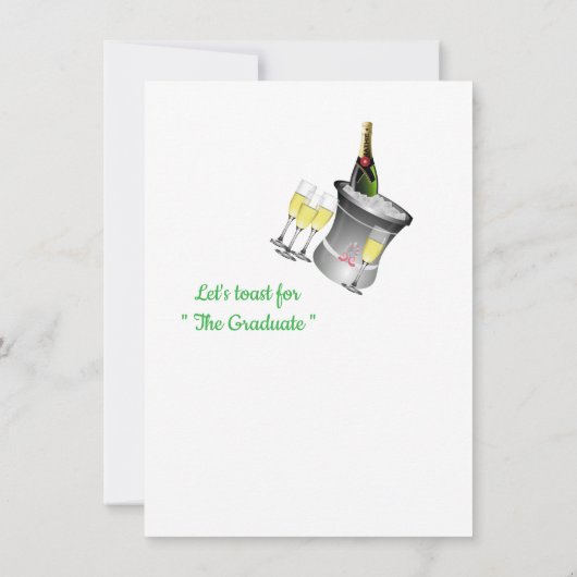  Gefeliciteerd Afgestudeerde, Wijn en Ballon Groet (Achterkant)