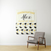 Gefeliciteerd Afgestudeerden Naam aanpassen   Wandkleed (In situ)