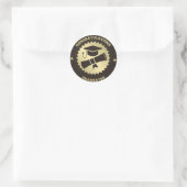 Gefeliciteerd Afgestudeerden Ronde Sticker (Tas)