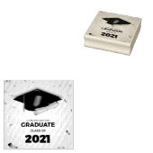 Gefeliciteerd Afgestudeerden Rubber Stempel (Gestempeld)