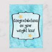 Gefeliciteerd Afslanken Club Weight Loss Succes Briefkaart (Voorkant)