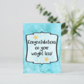 Gefeliciteerd Afslanken Club Weight Loss Succes Briefkaart (Staand voorkant)