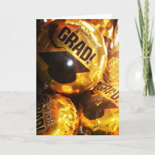 "GEFELICITEERD, AFSOLVIENT! Ballonnen" Felicitatie Kaart
