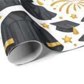 Gefeliciteerd Afstudeer Cadeaupapier (Rol Hoek)