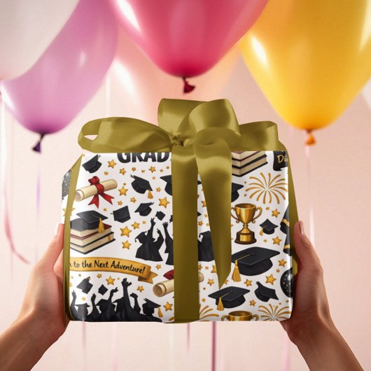 Gefeliciteerd Afstudeer Cadeaupapier