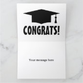 Gefeliciteerd afstudeer felicitaties kaart (Binnen)