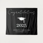 Gefeliciteerd Afstudeer Foto booth Wandkleed (Voorkant (horizontaal))