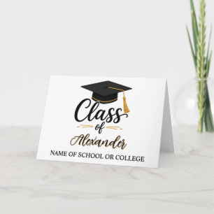 Gefeliciteerd Afstudeer Naam Script Afstuderen Feestdagen Kaart