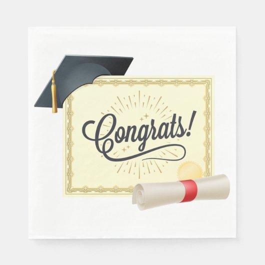 Gefeliciteerd Afstudeer Servet (Voorkant)