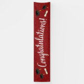 Gefeliciteerd Afstudeer / Verjaardag Banner / Ande (Verticaal)