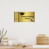 Gefeliciteerd Afstudeerbanner Posters (Keuken)
