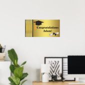 Gefeliciteerd Afstudeerbanner Posters (Thuiskantoor)