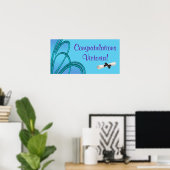Gefeliciteerd Afstudeerbanner Posters (Thuiskantoor)