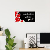 Gefeliciteerd Afstudeerbanner Posters (Thuiskantoor)